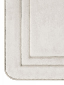 Коврик для ванной 55x80 серый полиэстер 100%