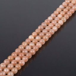 Бусины для украшений из Лунного камня (64 бусины) 39 см