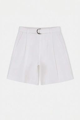 Siyah Kemerli Yuksek Bel Denim Bermuda TWOSS26SR00151 - Trendyolmilla фото 3