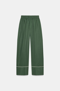 POPLIN TROUSERS WITH CONTRASTING DETAILS - Zara фото 4