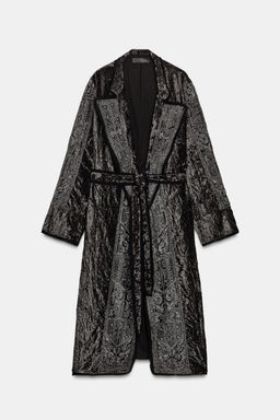 ZW COLLECTION LIMITED EDITION EMBROIDERED VELVET KIMONO - Zara фото 6