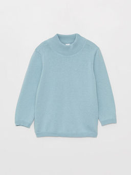 Yar?m Bal?k?? Yaka Basic Erkek Bebek Triko Kazak