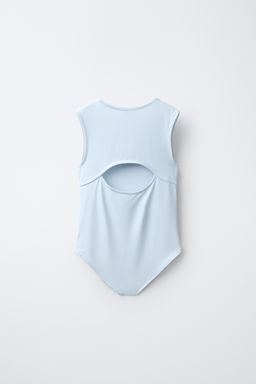 BODY POLIAMIDA CUT OUT / Azul pastel - Zara фото 2