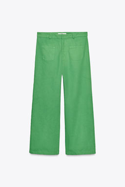 LIMITED EDITION HIGH-WAIST TROUSERS - Zara фото 5