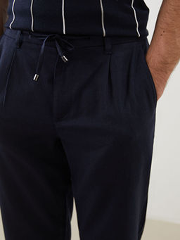 Брюки мужские Slim Fit с примесью льна