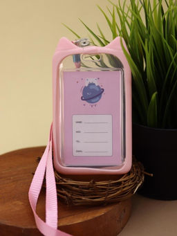 Футляр для карт на ленте "Cute rabbit", pink