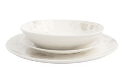 Сервиз обеденный, 6 перс, 18 пр, фарфор P, белый, Цветы и листья, Florance