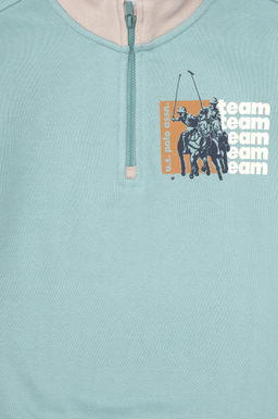Erkek _ocuk Mint Yar_m Fermuarl_ Sweatshirt - U.s. polo assn фото 3