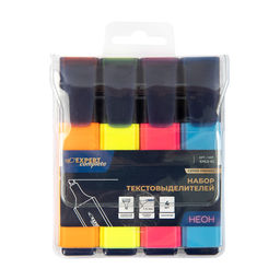 Expert Complete Premier Набор текстовыделителей, неоновые цвета, 4 цв. EHLS-02 1-5 мм перо скошенное ассорти