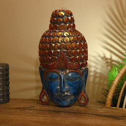 Сувенир «Голова Будды», 50 см, дерево албезия