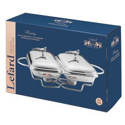 МАРМИТ ДВОЙНОЙ LEFARD СЕРИЯ ОХОТА СО СТЕКЛЯННЫМИ ФОРМАМИ ДЛЯ ЗАПЕКАНИЯ, 1,6Л/1,6Л  фото 2