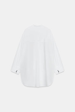 CAMISA OVERSIZE POPEL?N ZW COLLECTION / Blanco roto - Zara фото 5