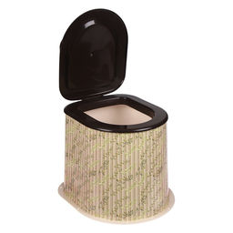 Туалет дачный, h=36 см, без дна, с отверстиями для крепления к полу, бежевый