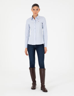A__k Mavi Slim Fit Uzun Kollu G_mlek - Pierre cardin фото 4