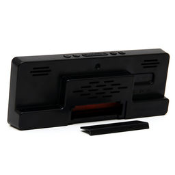 Часы настольные электронные: будильник, термометр, календарь, USB, 15×6.3 см, красные цифры