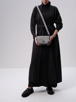 Сумка кожаная Deboro 30879 нельсон/светло-серый