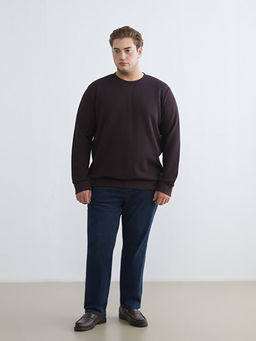 Bisiklet Yaka Erkek Sweatshirt