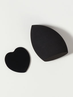 Цена за 2 шт. Спонжи для макияжа, в футляре, 2 шт., чёрные