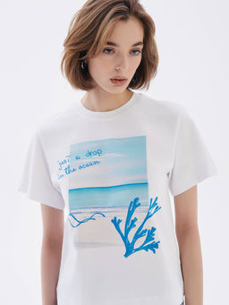 CONTE LD 2666 Футболка женская white-ocean - Conte elegant фото 3