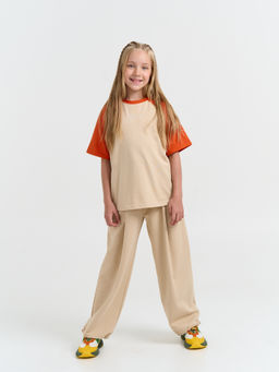 Футболка колор блок Терракот 7+ - Bungly фото 2