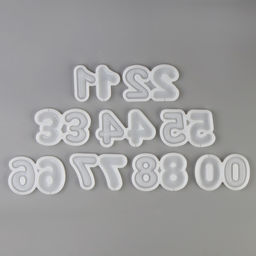 Молды силиконовые «Цифры», набор 9 х 5 х 8 см