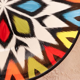 Ляган узбекский Риштанская Керамика «Атлас», d=33 см, разноцветный