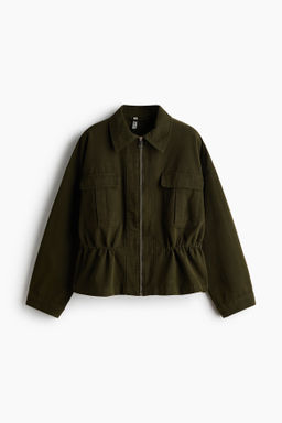 Chaqueta cargo con cord?n de ajuste