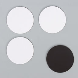 Набор холстов на магните «Круг», 7.5 см, 4 шт.