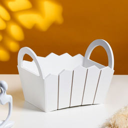 Подарочный ящик «Мария», 25×16×17 см, МДФ, белый