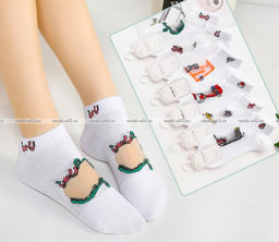 Цена за 10 пар. MORRAH носки женские укороченные хлопок + капрон арт. 22-204