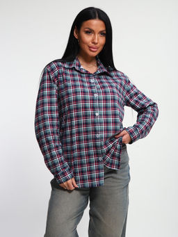 М380 Рубашка с длинным рукавом (бордо)