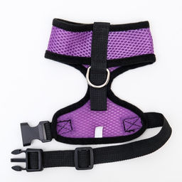 Шлейка мягкая из неопрена, размер L, ОШ 39 см, ОГ 36-46 см, фиолетовая - Пижон фото 6