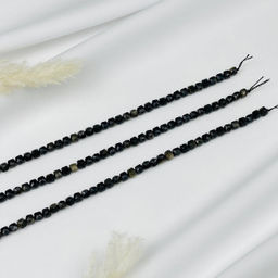 Бусины для украшений из золотистого Обсидиана 37 см