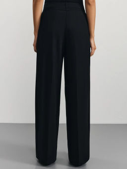 Прямые брюки на шнурке с вискозой в составе / Zarina фото 4