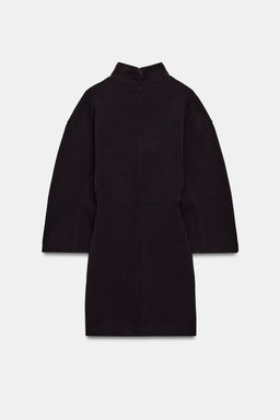 VESTIDO CORTO INTERLOCK / Chocolate - Zara фото 5