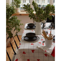 Скатерть Этель Love is 149х180см, 100% хлопок, саржа 190 г/м2  фото 2