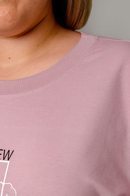 Арт. 4154 Туника женская 52-60 (5 шт) Цвет:пудра - Калинка фото 2