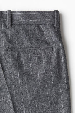 Pantalon de traje en mezcla de lana Relaxed Fit - H&m фото 7