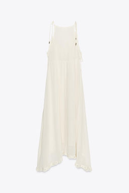 ZW COLLECTION ASYMMETRIC CROCHET DRESS - Zara фото 16