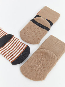 Bask?l? Erkek Bebek Soket ?orap 3l? - Waikiki фото 3