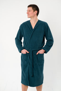 Халат мужской из махры Ренат изумруд - Амадэль фото 7
