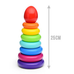 Пирамида "Капелька" 25см. 9 деталей (в сетке)