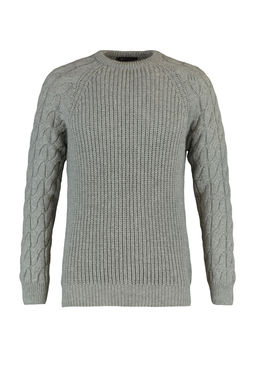 TRENDYOL MAN Ekru Casual Unisex Regular Fit Yunlu Bisiklet Yaka Sac Orgu Detayl? Triko Kazak TMNAW22KZ2059 - Trendyolmilla фото 45