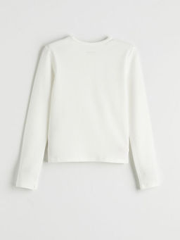 Bisiklet Yaka K?z ?ocuk Basic Ti??rt