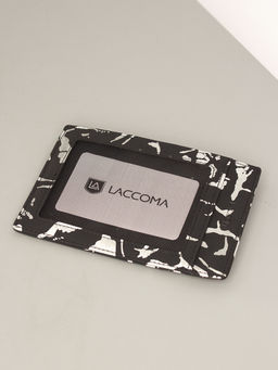 LACCOMA кредитница LA-6888-черный-серебристый натуральная кожа  фото 4