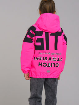 12321008 Куртка с полиуретановым покрытием для девочек (ветровка)