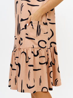 872 Платье "Бежевый"