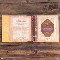 Родословная книга с рамкой под фото Семейная летопись, 22,5 х 23,7 см - Семейные традиции фото 14