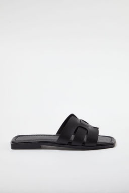 Trendyol Shoes Ekru Tek Bant Gunluk Kad?n Terlik TAKSS24TE00010 - Trendyolmilla фото 13