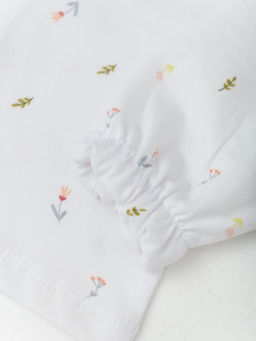 Кофта ясельная для девочки, бел/роз - Lesi kids фото 2